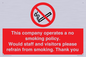 PS16: This company operates a no smoking policy. Would staff and visitors please refrain from smoking