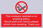 PS16: This company operates a no smoking policy. Would staff and visitors please refrain from smoking