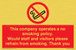PS16: This company operates a no smoking policy. Would staff and visitors please refrain from smoking