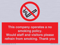 PS16: This company operates a no smoking policy. Would staff and visitors please refrain from smoking