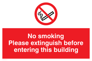 PS18: No smoking extinguish