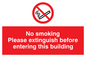 PS18: No smoking extinguish