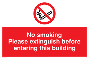 PS18: No smoking extinguish