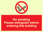 PS18: No smoking extinguish