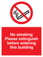 PS18: No smoking extinguish