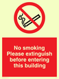 PS18: No smoking extinguish