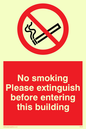 PS18: No smoking extinguish