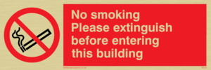 PS18: No smoking extinguish