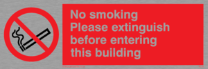 PS18: No smoking extinguish