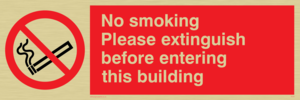 PS18: No smoking extinguish