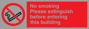 PS18: No smoking extinguish