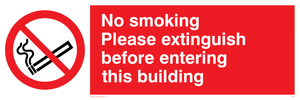 PS18: No smoking extinguish
