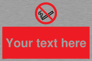 PS3007: Custom no smoking sign
