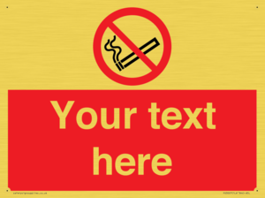 PS3007: Custom no smoking sign