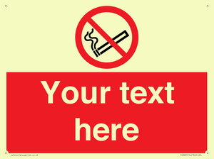 PS3007: Custom no smoking sign