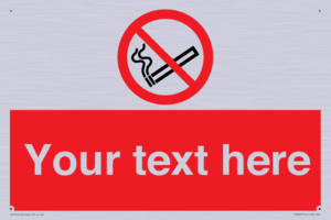 PS3007: Custom no smoking sign