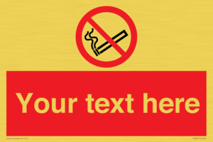 PS3007: Custom no smoking sign