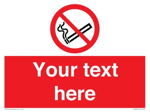 PS3007: Custom no smoking sign