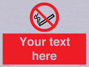 PS3007: Custom no smoking sign
