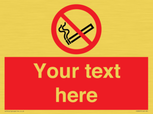 PS3007: Custom no smoking sign