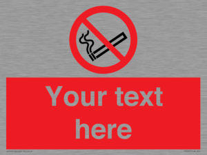 PS3007: Custom no smoking sign