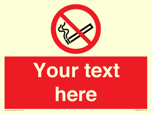 PS3007: Custom no smoking sign