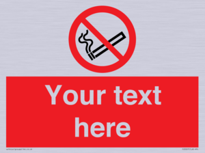 PS3007: Custom no smoking sign