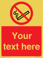 PS3007: Custom no smoking sign
