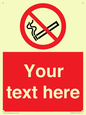 PS3007: Custom no smoking sign