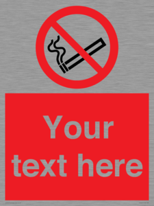 PS3007: Custom no smoking sign