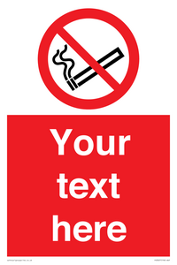 PS3007: Custom no smoking sign