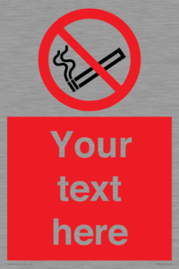 PS3007: Custom no smoking sign