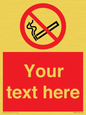 PS3007: Custom no smoking sign