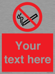 PS3007: Custom no smoking sign