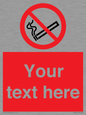 PS3007: Custom no smoking sign