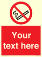 PS3007: Custom no smoking sign
