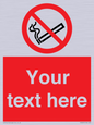 PS3007: Custom no smoking sign