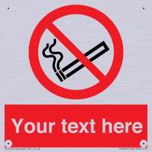 PS3007: Custom no smoking sign