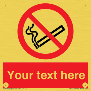 PS3007: Custom no smoking sign