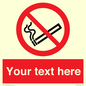 PS3007: Custom no smoking sign
