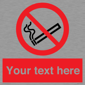 PS3007: Custom no smoking sign