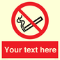 PS3007: Custom no smoking sign