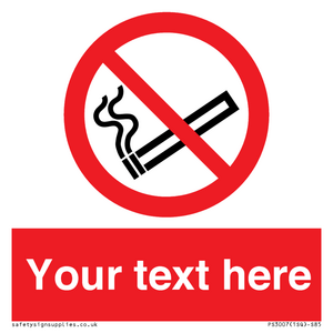 PS3007: Custom no smoking sign