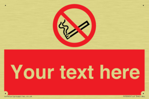 PS5260: Custom No E-cigarettes / Vaping Sign