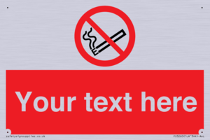 PS5260: Custom No E-cigarettes / Vaping Sign