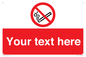 PS5260: Custom No E-cigarettes / Vaping Sign