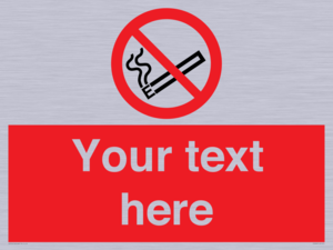 PS5260: Custom No E-cigarettes / Vaping Sign