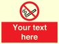 PS5260: Custom No E-cigarettes / Vaping Sign