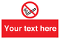 PS5260: Custom No E-cigarettes / Vaping Sign