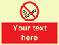 PS5260: Custom No E-cigarettes / Vaping Sign